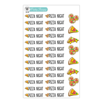 Pizza Night Stickers