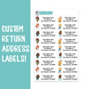 Christmas Princesses Custom Return Address Labels
