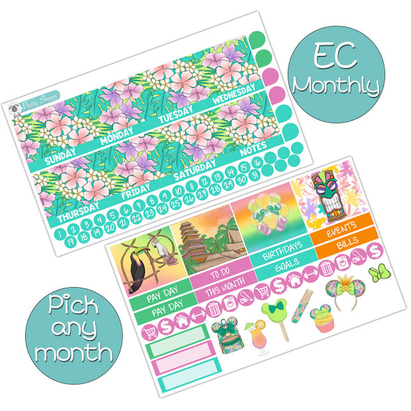 Totally Tiki Monthly Kit for EC Planner - Pick ANY Month!